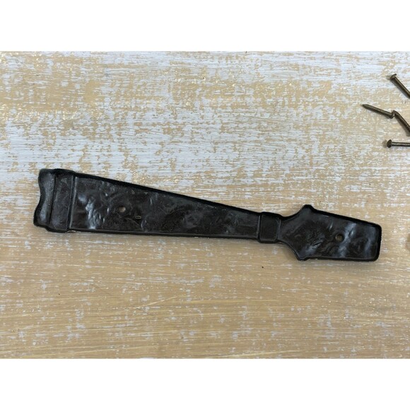 18 VTG Amerock Antique English BP-203 AE Dummy Hammered Cabinet Door Straps NOS - Picture 5 of 5
